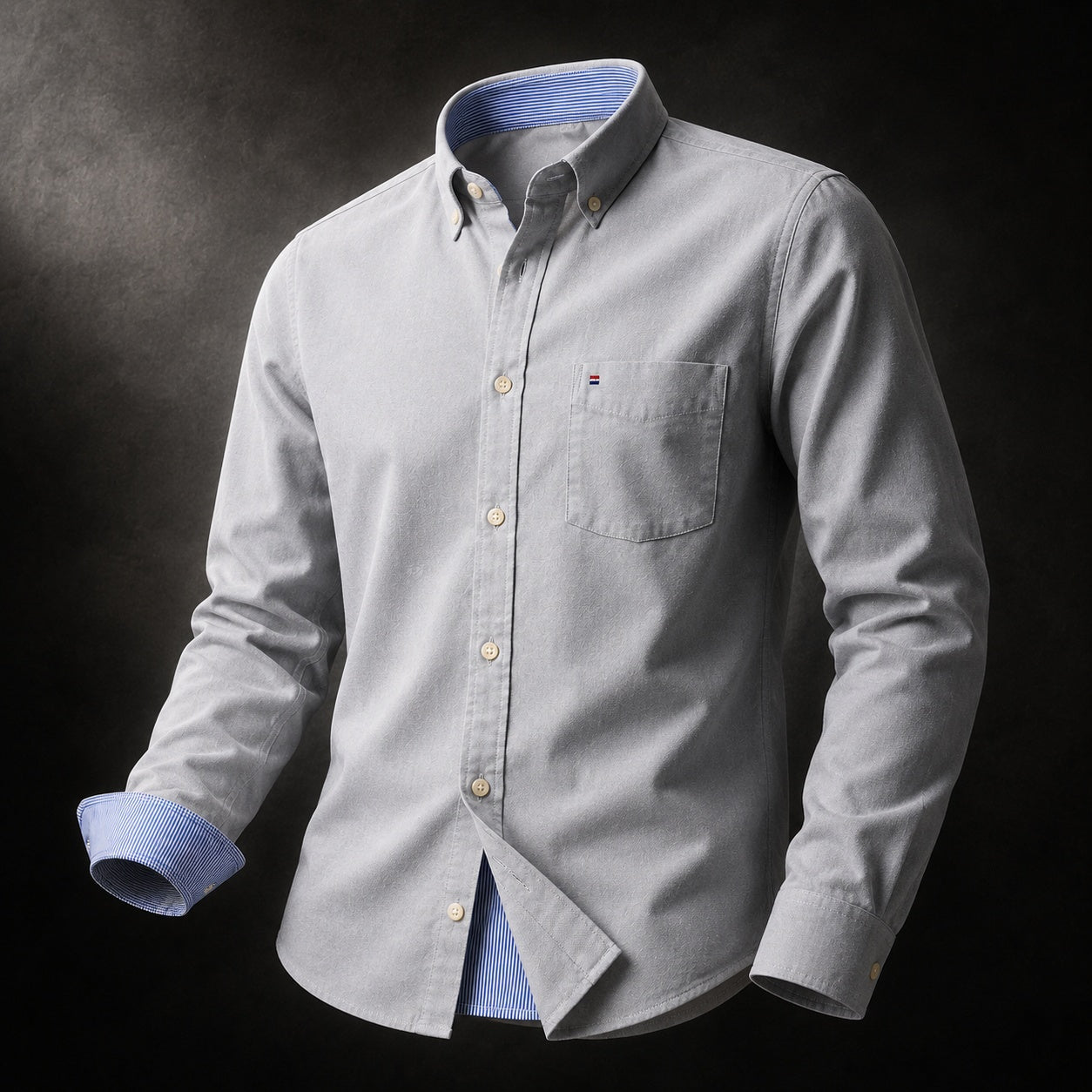 Men's Long-Sleeve Oxford Shirt