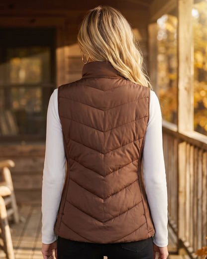 Heather | Chevron Quilted Gilet