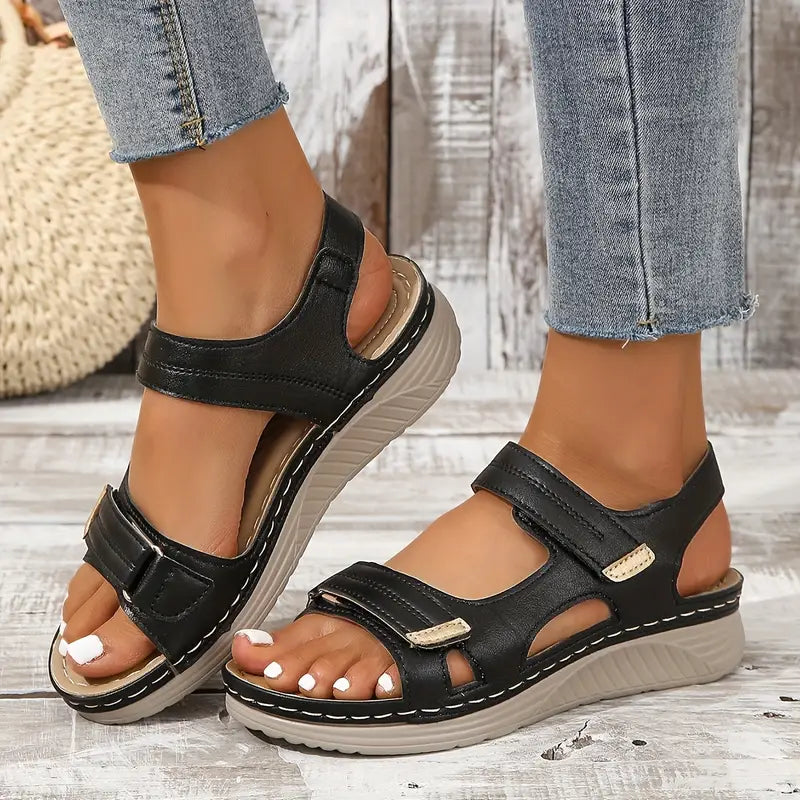 Contoured footbed sandals