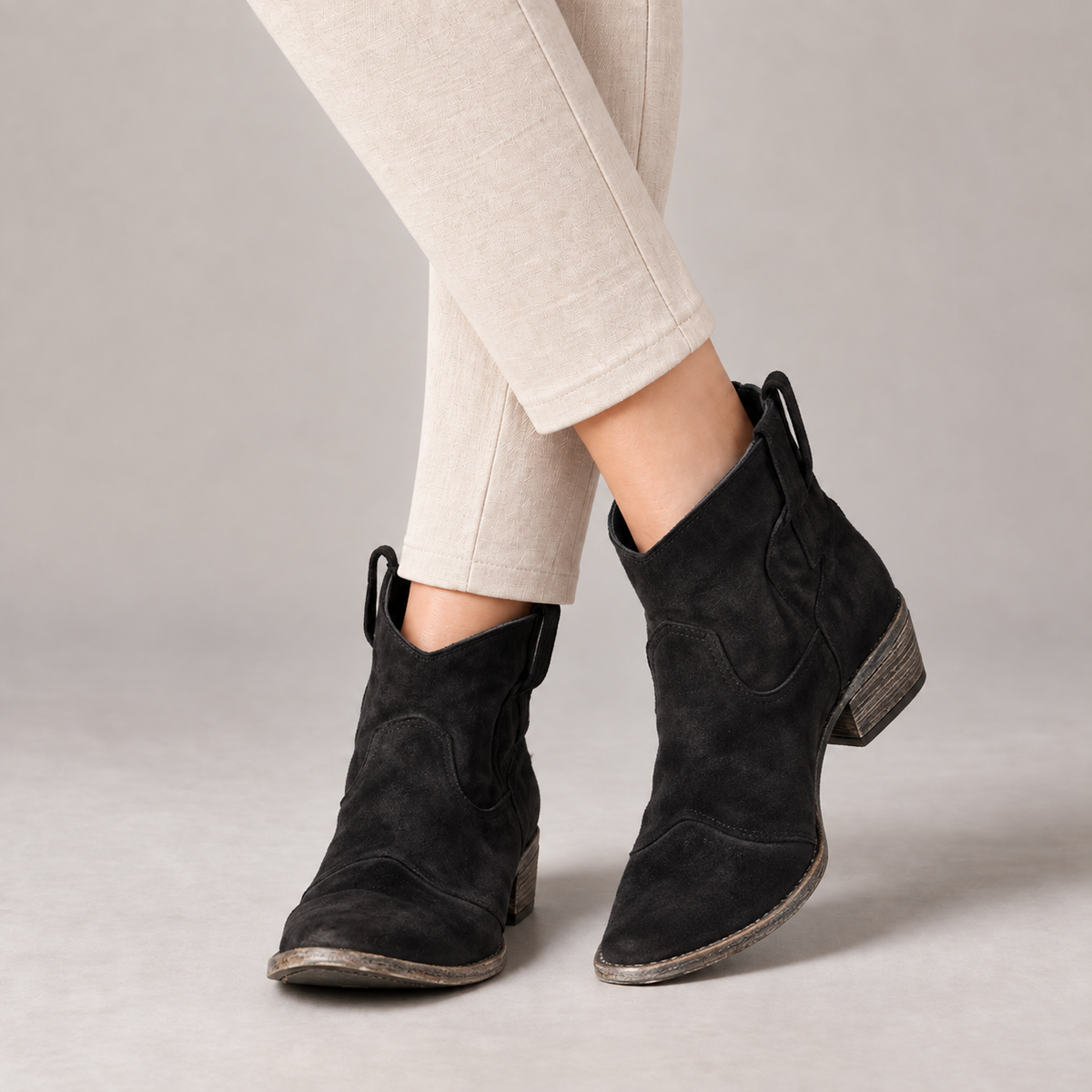 Annette Women's Soft Synthetic Shoes — Black | Emory & Blanc