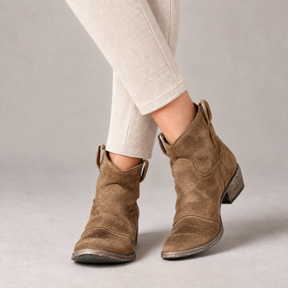 Annette Women's Soft Synthetic Shoes — Brown | Emory & Blanc