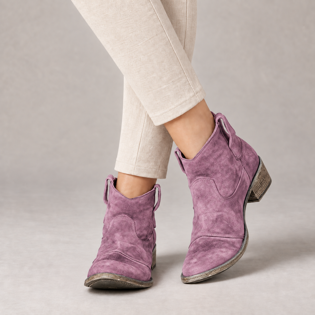 Annette Women's Soft Synthetic Shoes — Purple | Emory & Blanc