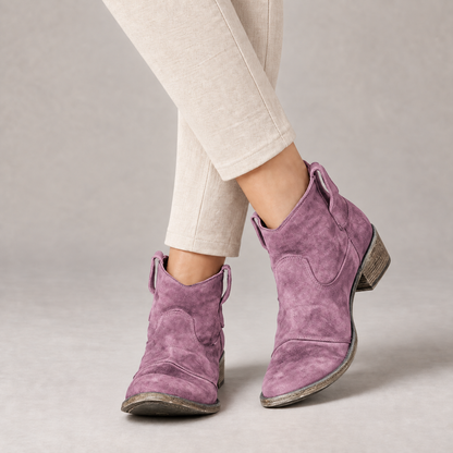 Annette Women's Soft Synthetic Shoes — Purple | Emory & Blanc