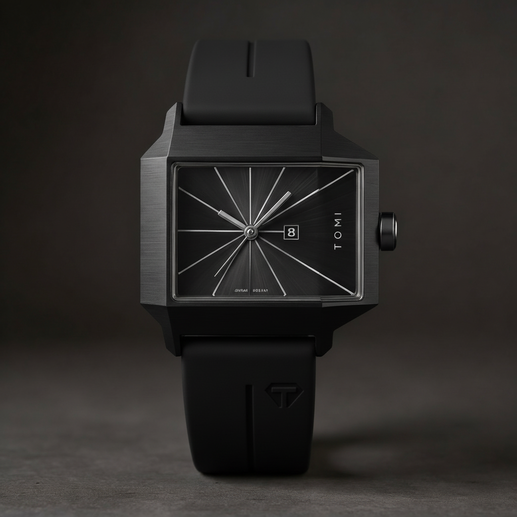 Otto | Square Minimalist Watch, 39mm