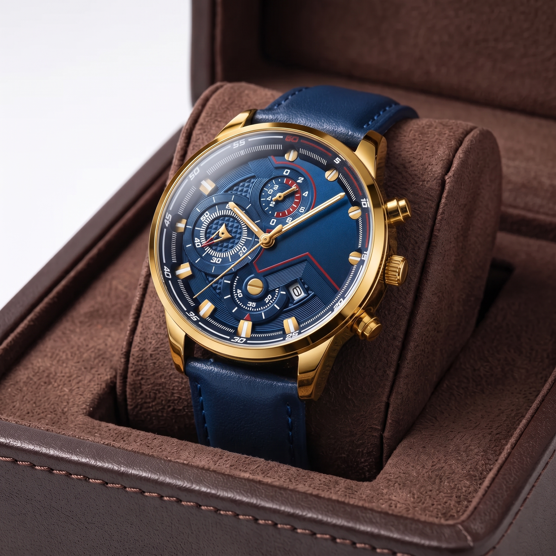 HALDEN | Black-Case Multi-Dial Watch, 37mm