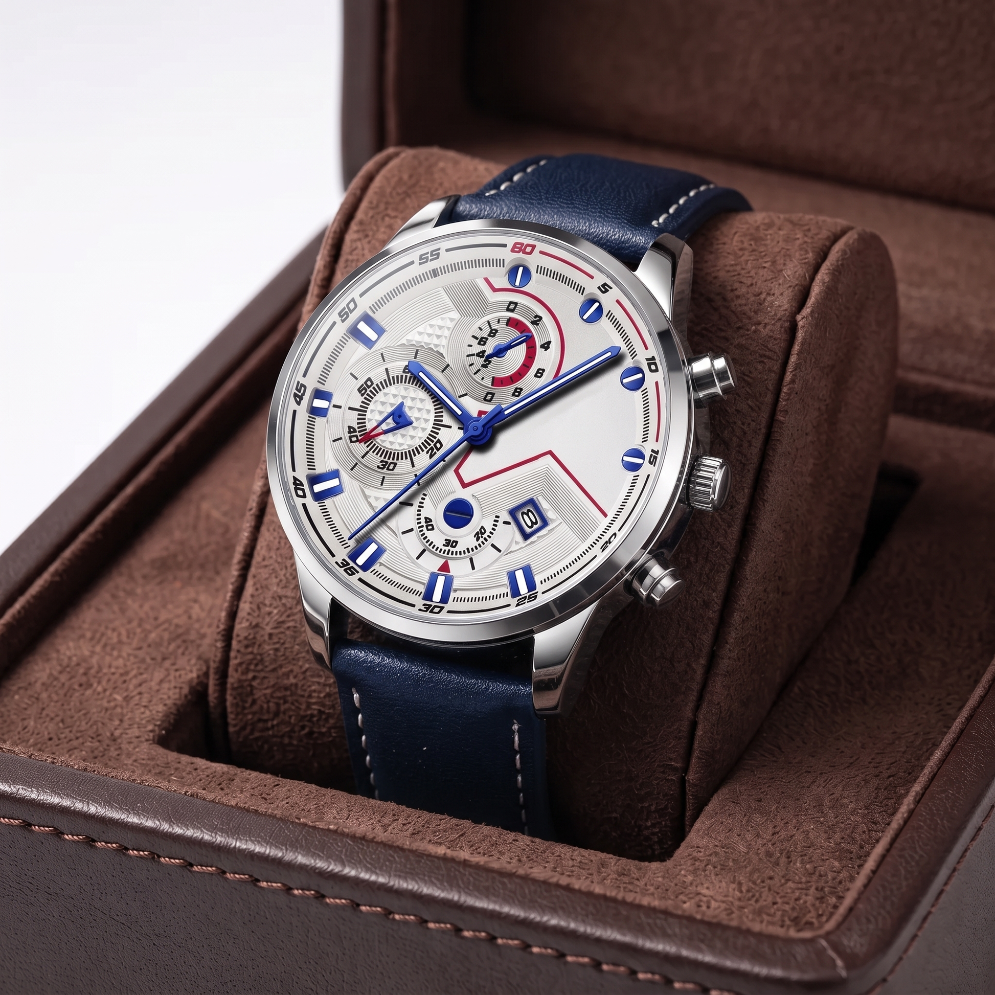 HALDEN | Black-Case Multi-Dial Watch, 37mm
