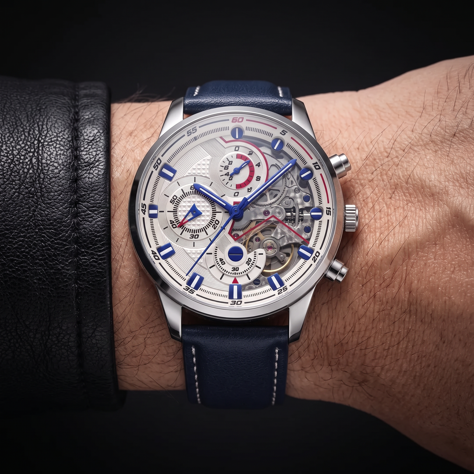 HALDEN | Black-Case Multi-Dial Watch, 37mm