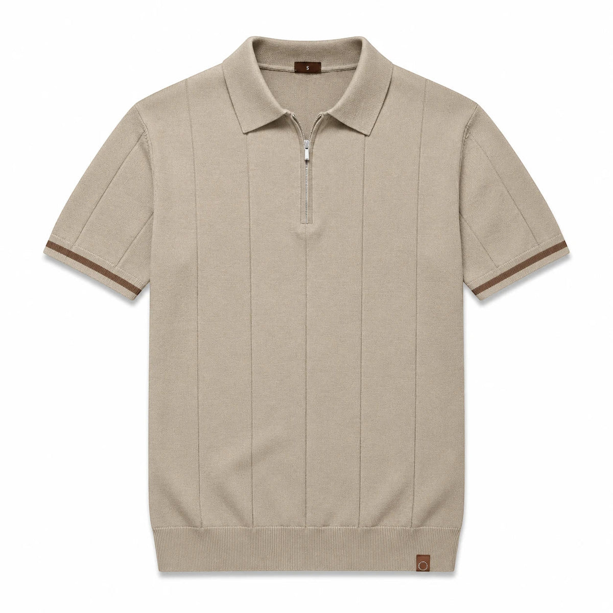 EROS II | Tipped Cuff Zip Polo Shirt