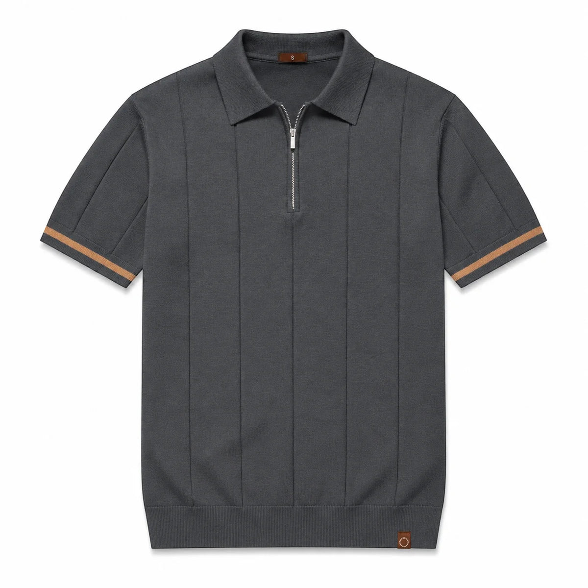 EROS II | Tipped Cuff Zip Polo Shirt
