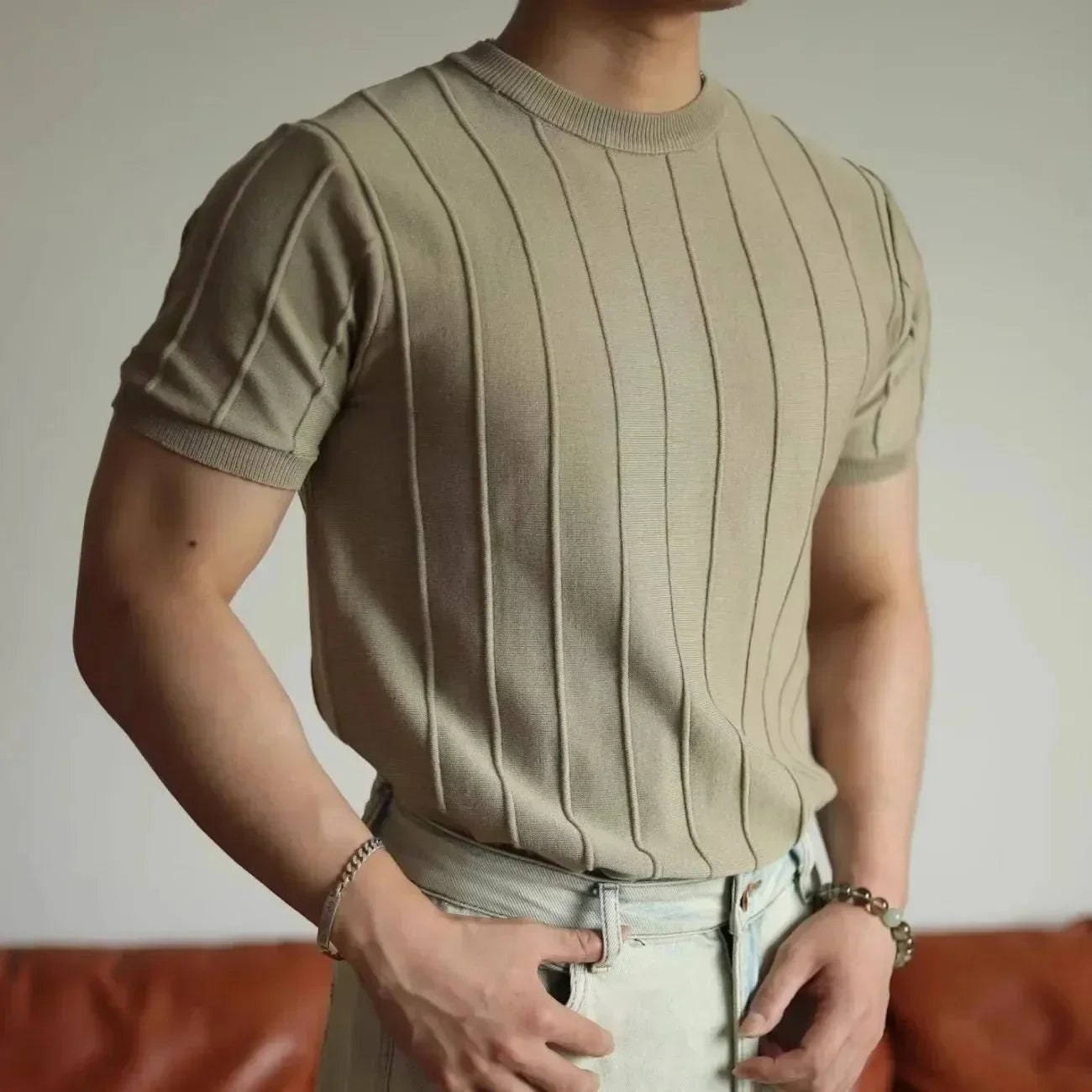 Marlow Ribbed Knit Tee
