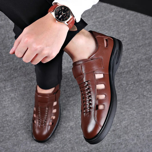 MYLOS Breathable Leather Sandal