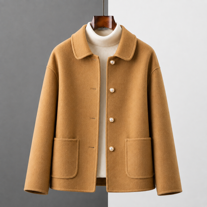 Margaux | Cropped Wool-Look Coat