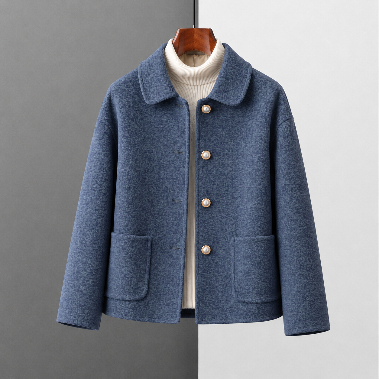 Margaux | Cropped Wool-Look Coat