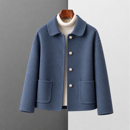 Margaux | Cropped Wool-Look Coat