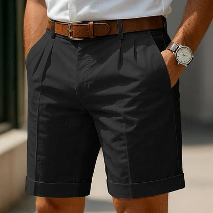Enzo™ | Men's Pleated Tailored Shorts