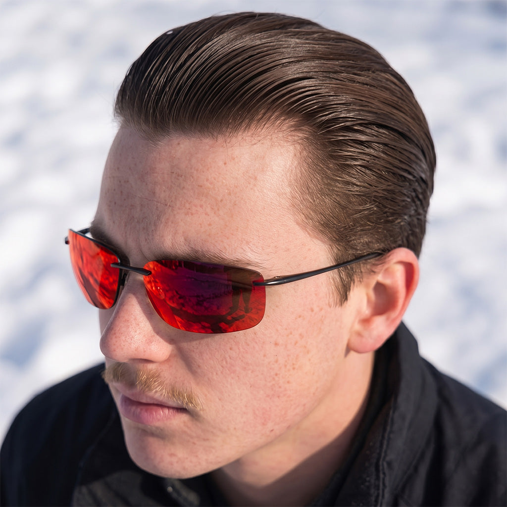 Miles | Rimless Polarised Sunglasses