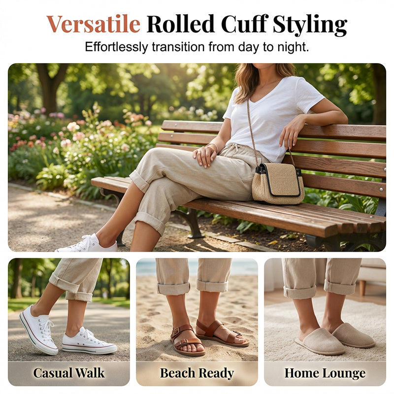 Odette Linen Capri Pants