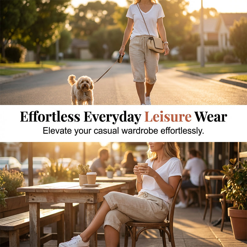 Odette Linen Capri Pants