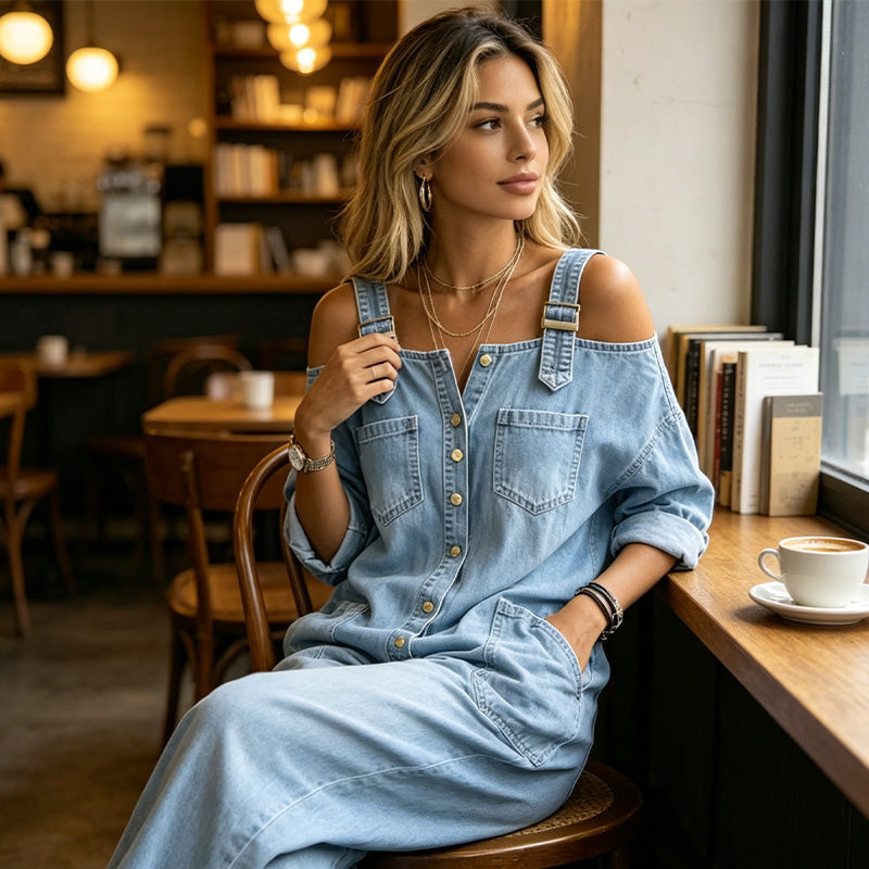 The Frankie Wide-Leg Dungarees