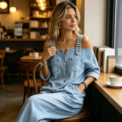 The Frankie Wide-Leg Dungarees