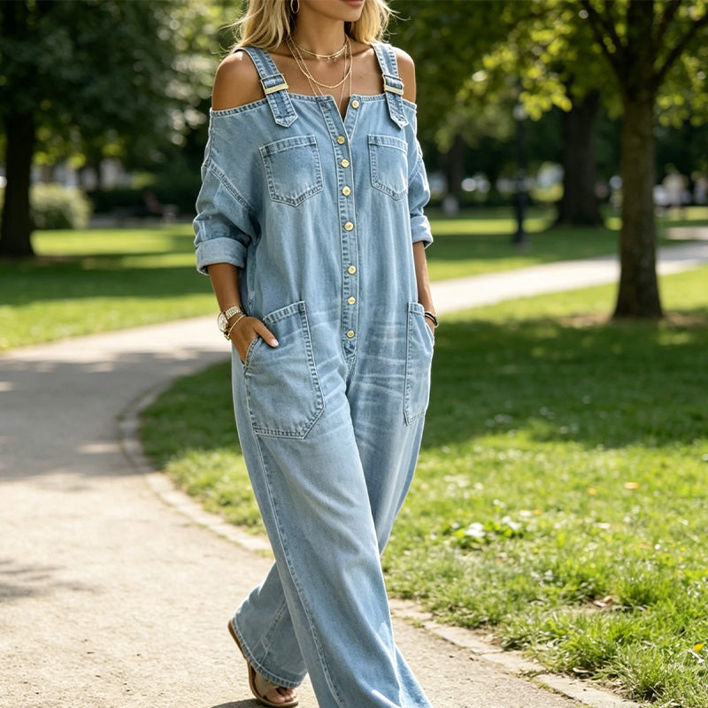 The Frankie Wide-Leg Dungarees