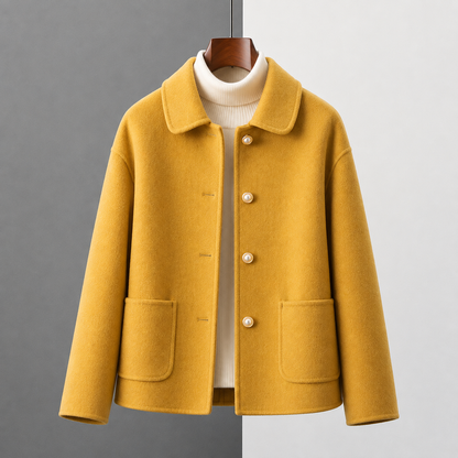 Margaux | Cropped Wool-Look Coat
