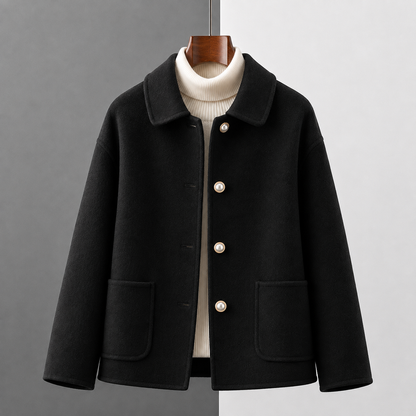 Margaux | Cropped Wool-Look Coat