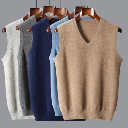 ELLIS | Fine-Knit V-Neck Vest