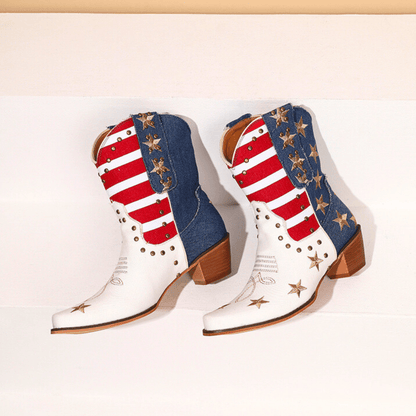 Vivienne Embroidered Western Boots