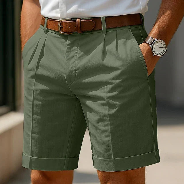 Enzo™ | Men's Pleated Tailored Shorts