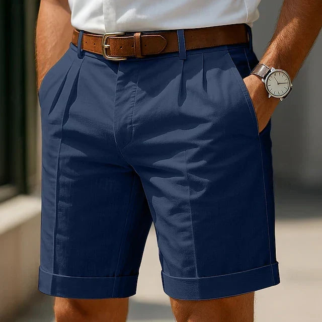 Enzo™ | Men's Pleated Tailored Shorts